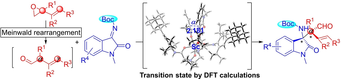 Sterically Hindered and Deconjugative α-Regioselective Asymmetric Mannich Reaction of Meinwald Rearrangement-Intermediate