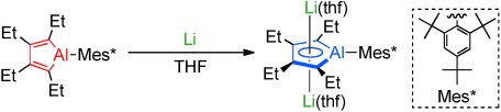 Syntheses and Structures of an “Alumole” and Its Dianion