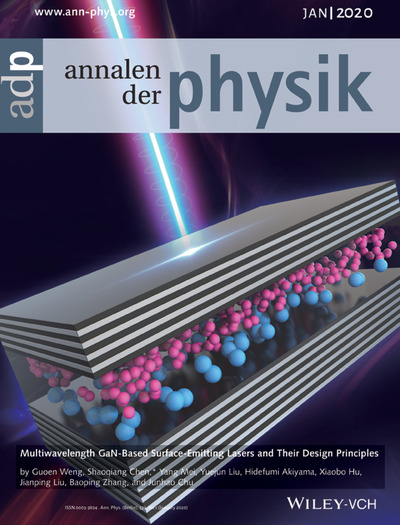 Surface-Emitting Lasers: Multiwavelength GaN-Based Surface-Emitting Lasers and Their Design Principles (Ann. Phys. 1/2020) Volume 532 Issue 1, 2020