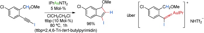 Intramolecular C<span class='icomoon'></span>H Activation through Gold(I)-Catalyzed Reaction of Iodoalkynes