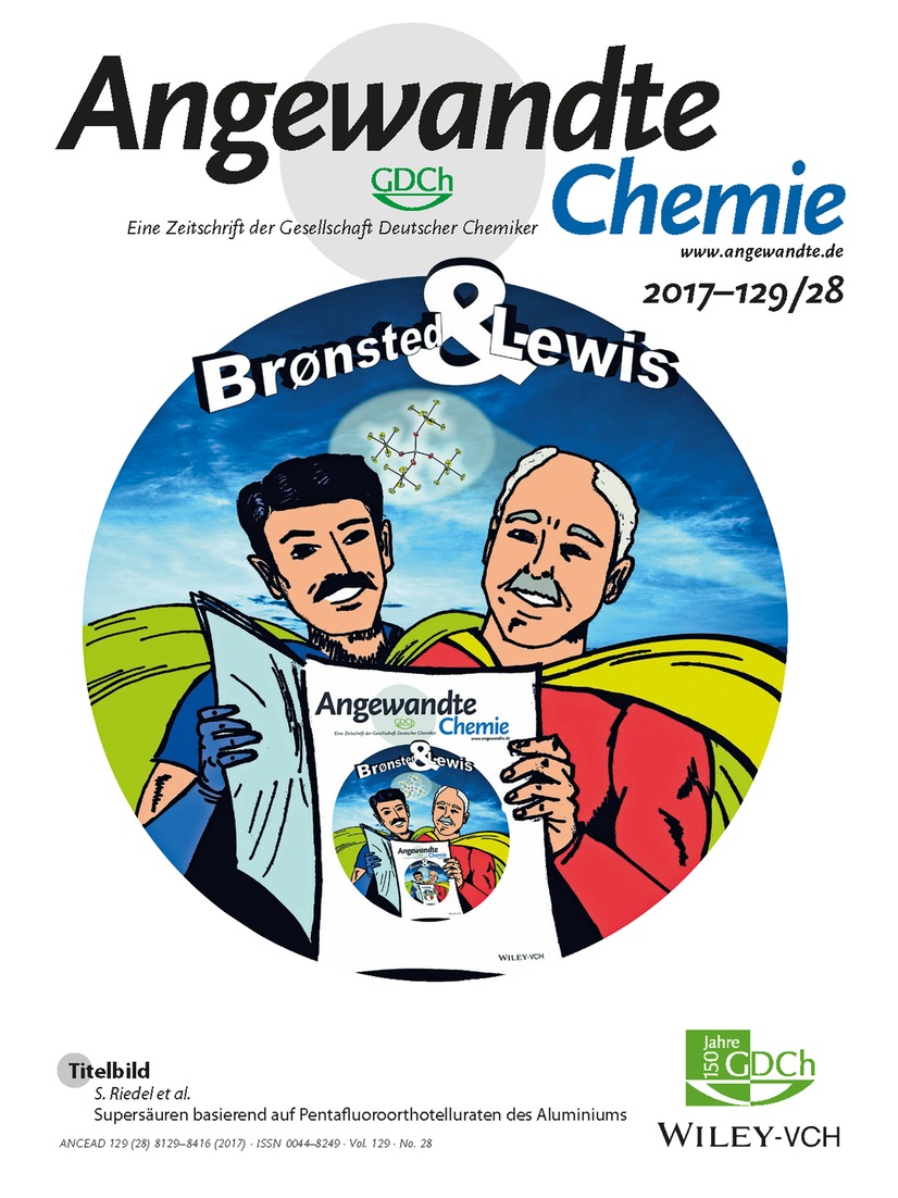 Titelbild: Supersäuren basierend auf Pentafluoroorthotelluraten des Aluminiums (Angew. Chem. 28/2017) Volume 129 Issue 28, 2017