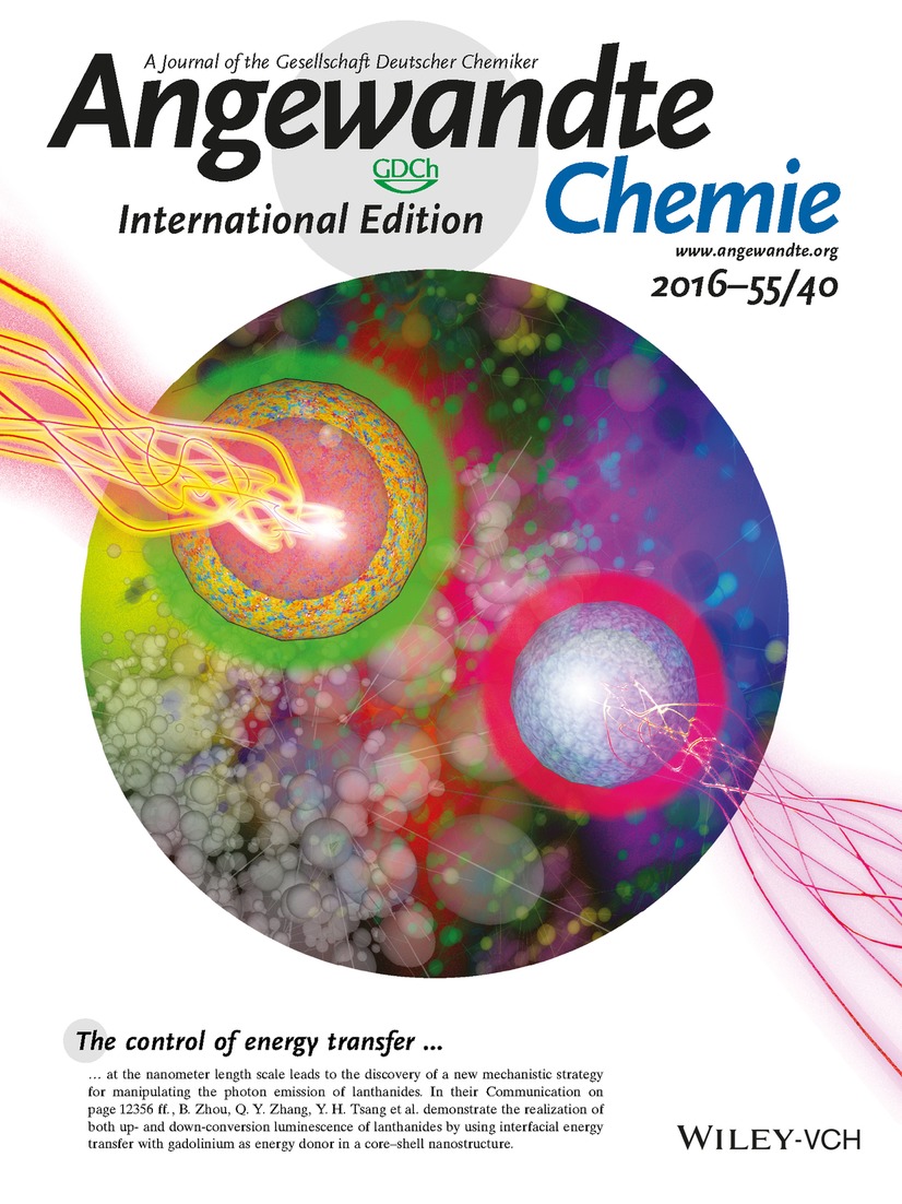 Inside Back Cover: Constructing Interfacial Energy Transfer for Photon Up- and Down-Conversion from Lanthanides in a Core–Shell Nanostructure (Angew. Chem. Int. Ed. 40/2016) Volume 55 Issue 40, 2016