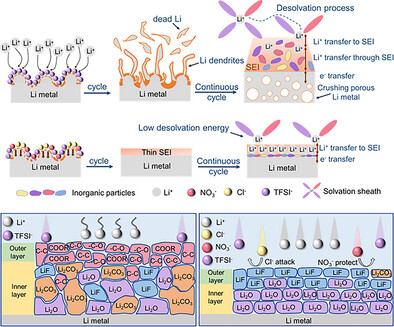 Achieving Ultra-Thin Solid Electrolyte Interphase for High-Performance Lithium Metal Anodes via Chloride-Assisted Electrochemical Corrosion
