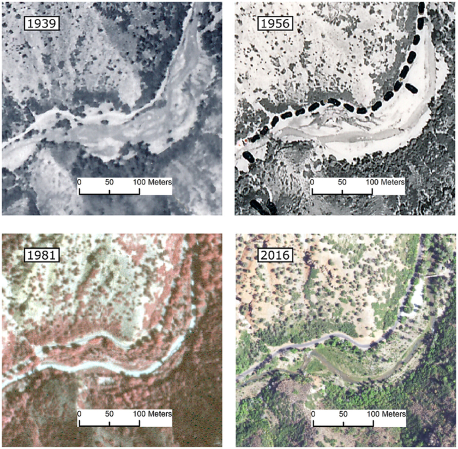 A century of channel change caused by flow augmentation on Sixth Water Creek and Diamond Fork River, Utah, USA