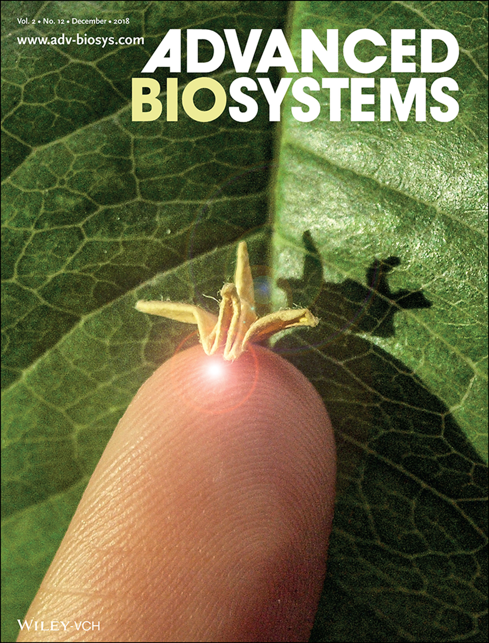 Biosystem Assembly: Origami Biosystems: 3D Assembly Methods for Biomedical Applications (Adv. Biosys. 12/2018) Volume 2 Issue 12, 2018