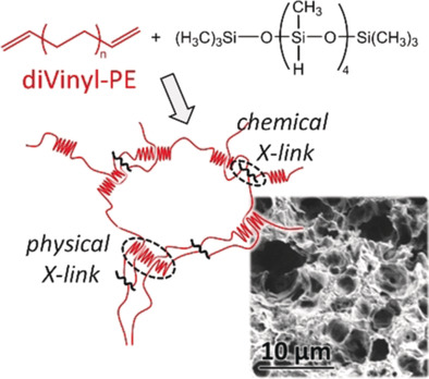 Polyethylene Aerogels with Combined Physical and Chemical Crosslinking: Improved Mechanical Resilience and Shape-Memory Properties