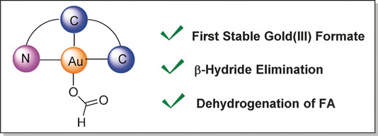 The First Gold(III) Formate: Evidence for β-Hydride Elimination