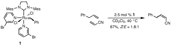 A Practical and Highly Active Ruthenium-Based Catalyst that Effects the Cross Metathesis of Acrylonitrile