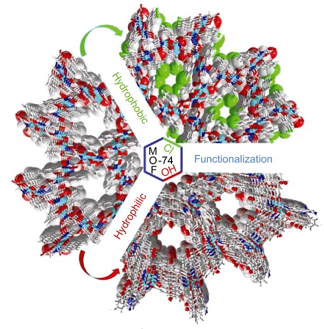 Directional Functionalization of MOF-74 Analogs via Ligand Pre-installation