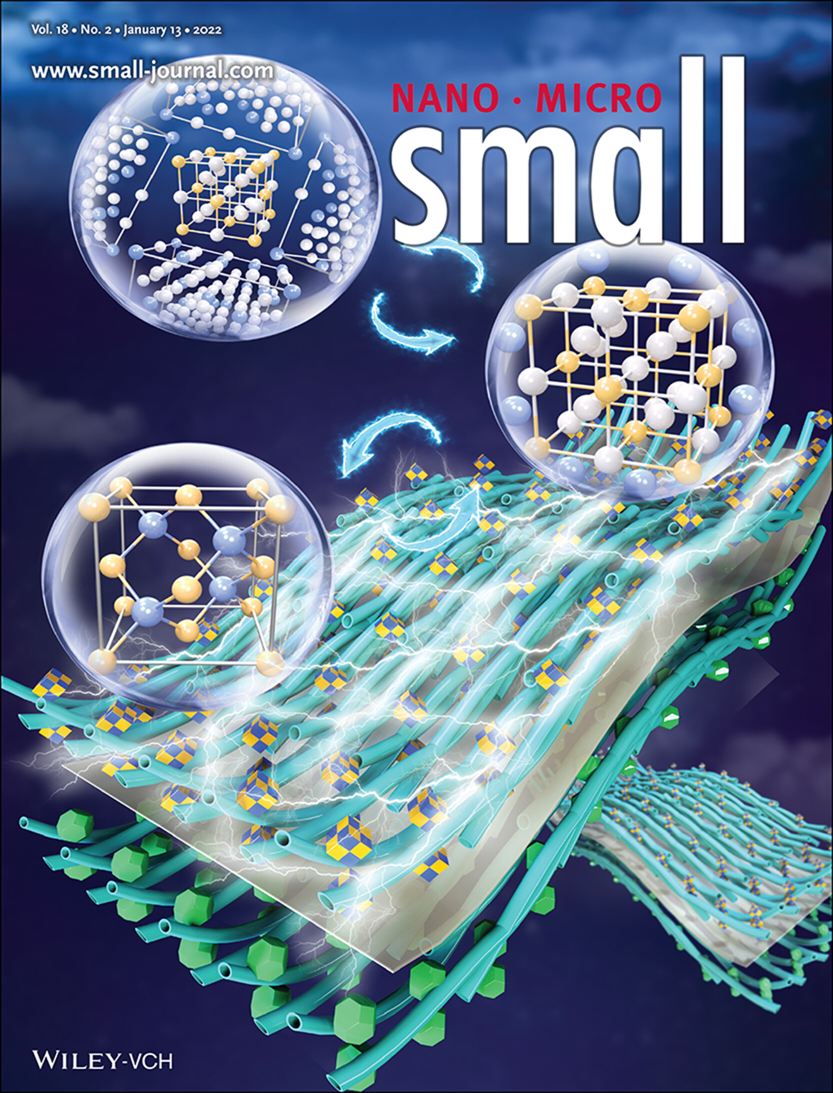 Lithium Storage Mechanism and Application of Micron-Sized Lattice-Reversible Binary Intermetallic Compounds as High-Performance Flexible Lithium-Ion Battery Anodes (Small 2/2022) Volume 18 Issue 2, 2022
