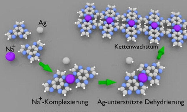 Einsatz der kooperativen Katalyse für die Oberflächensynthese linearer heteroaromatischer Polymere durch selektive C-H-Aktivierung