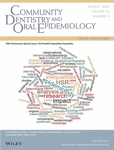 50th Anniversary Special Issue: Oral Health Inequalities/Inequities cover image