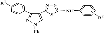 Synthesis and Fluorescent Properties of 2-Arylamino-5-(3-Aryl-1-Phenyl-Pyrazol-4-Yl)-1,3,4-Thiadiazoles