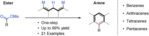 Direct Transformation of Esters into Arenes with 1,5-Bifunctional Organomagnesium Reagents