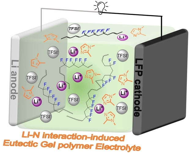 Li−N Interaction Induced Deep Eutectic Gel Polymer Electrolyte for High Performance Lithium-Metal Batteries