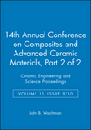 Cover image of 14th Annual Conference on Composites and Advanced Ceramic Materials: Ceramic Engineering and Science Proceedings