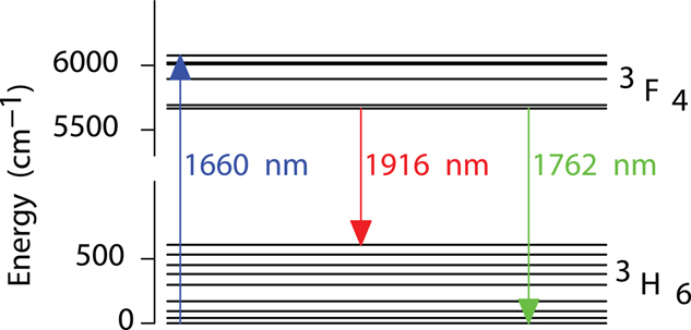 In-band pumped Ti:Tm:LiNbO3 waveguide amplifier and low threshold laser