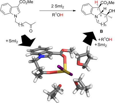A computational study of samarium diiodide-induced cyclizations of N-oxoalkyl-substituted methyl indole-3-carboxylates—A rationale of the diastereoselectivity