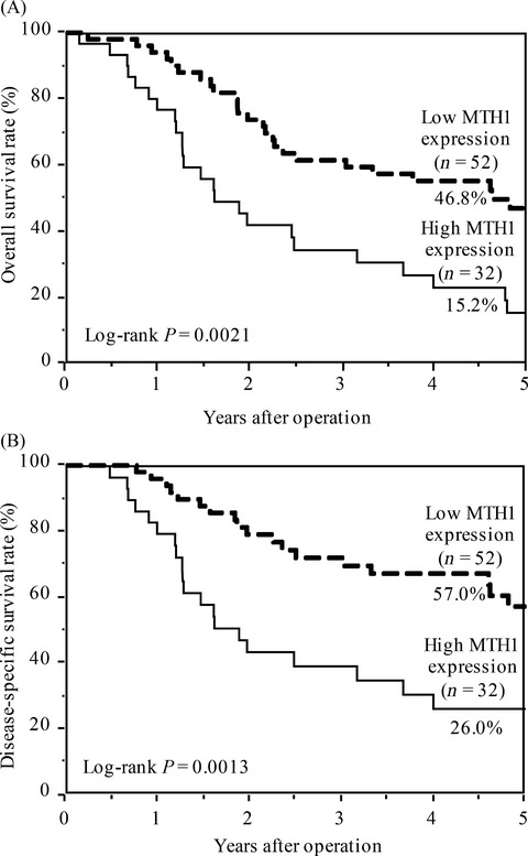 Prognostic impact of MutT homolog-1 expression on esophageal squamous cell carcinoma