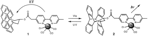 Rhenium Complexes with a Photochemically Variable Anthracene Subunit: A Molecular Switch