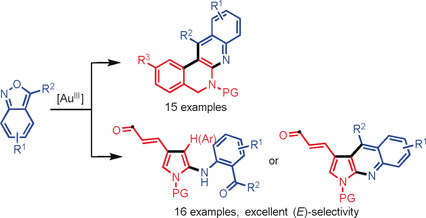 Gold(III)-Catalyzed Site-Selective and Divergent Synthesis of 2-Aminopyrroles and Quinoline-Based Polyazaheterocycles