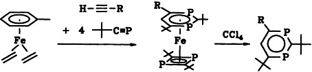 2,4-Di-tert-butyl-1λ3,3λ3-diphosphinines: Targeted Synthesis at Iron(0) Centers and Oxidative Release