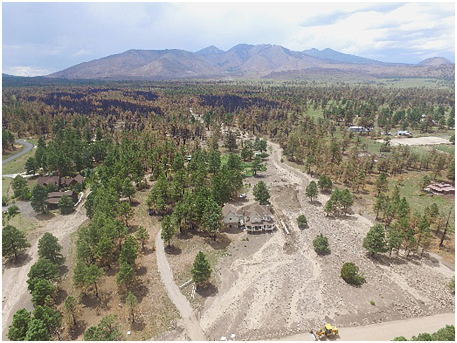 Inundation and flow properties of a runoff-generated debris flow following successive high-severity wildfires in northern Arizona, USA