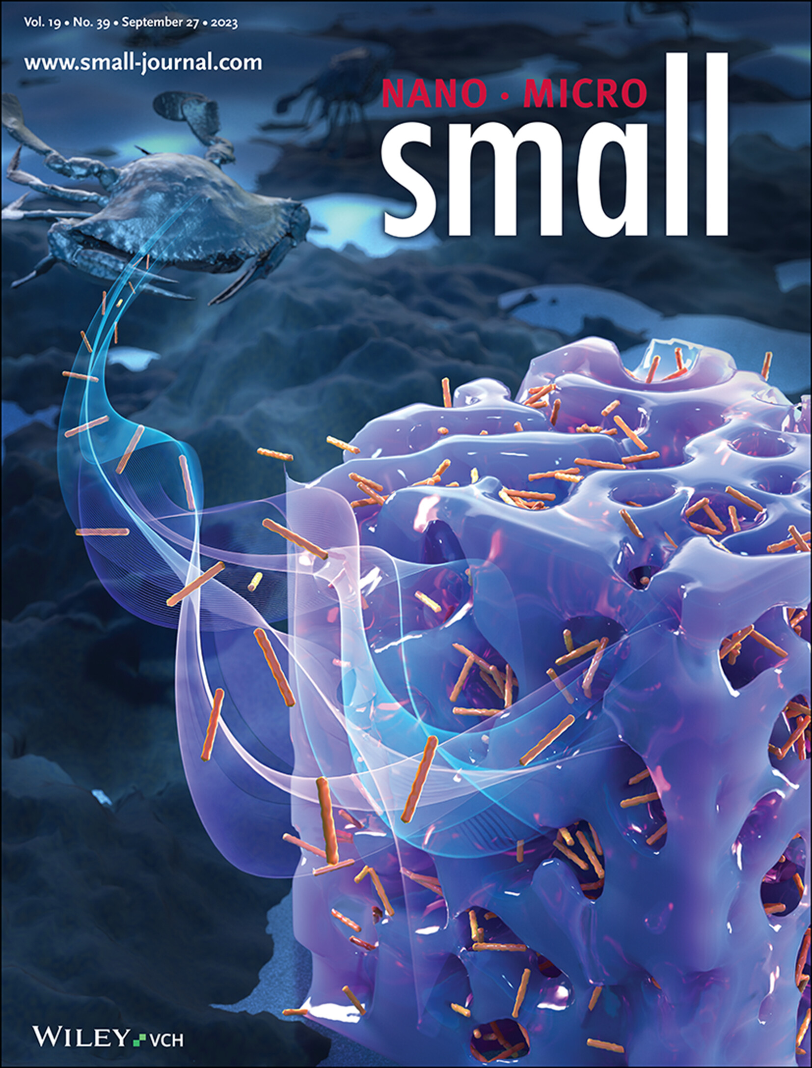 Super-Macroporous Lightweight Materials Templated from Bicontinuous Intra-Phase Jammed Emulsion Gels Based on Nanochitin (Small 39/2023) Volume 19 Issue 39, 2023