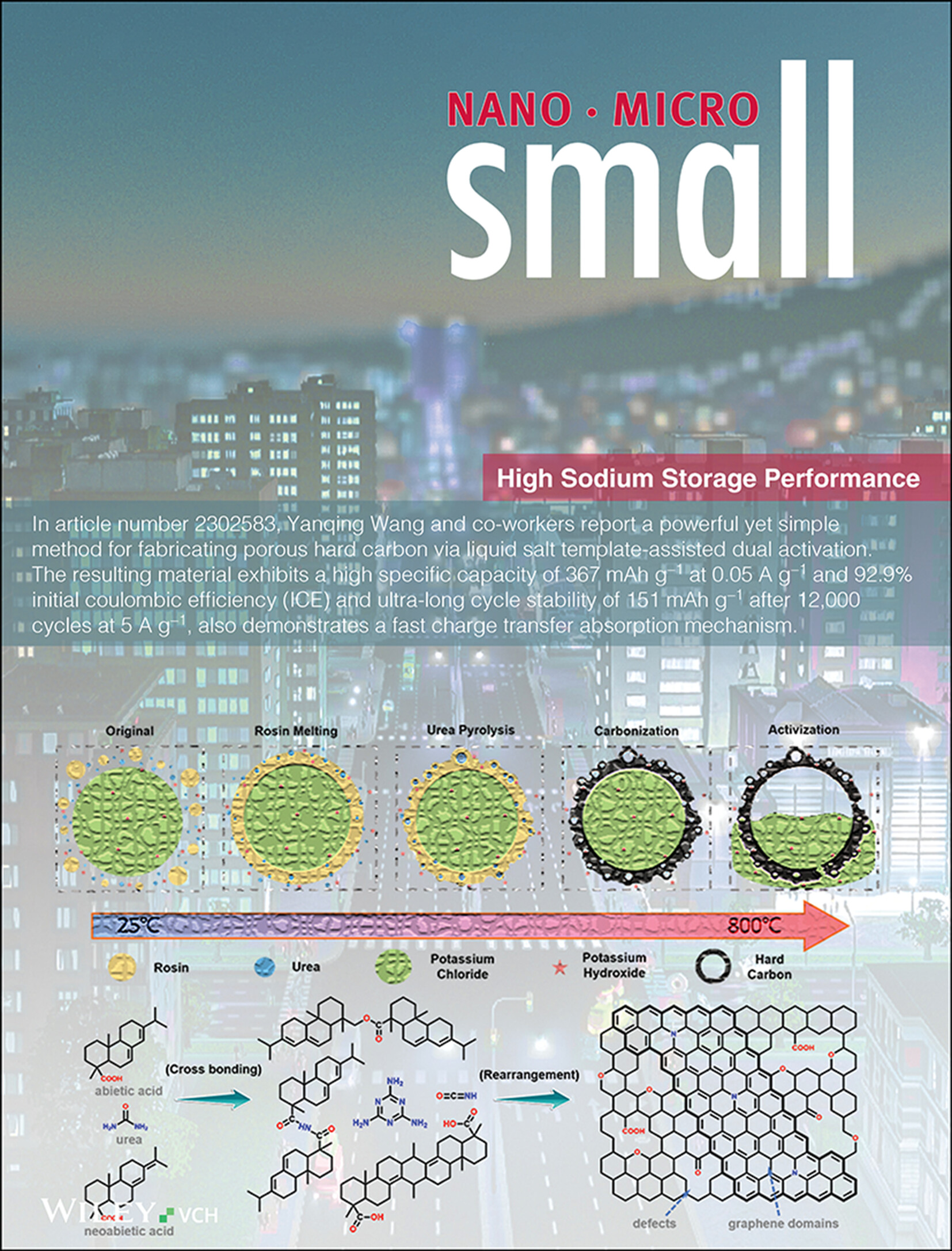 Liquid Template Assisted Activation for “Egg Puff”-Like Hard Carbon toward High Sodium Storage Performance (Small 39/2023) Volume 19 Issue 39, 2023