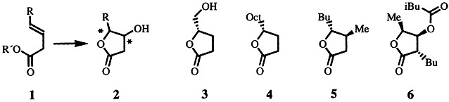 Synthesis of Optically Active Butenolides and γ-Lactones by the Sharpless Asymmetric Dihydroxylation of β,γ-Unsaturated Carboxylic Esters