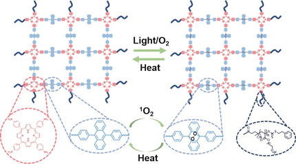 Peripheral RAFT Polymerization on a Covalent Organic Polymer with Enhanced Aqueous Compatibility for Controlled Generation of Singlet Oxygen