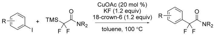 Synthesis of Aryldifluoroamides by Copper-Catalyzed Cross-Coupling