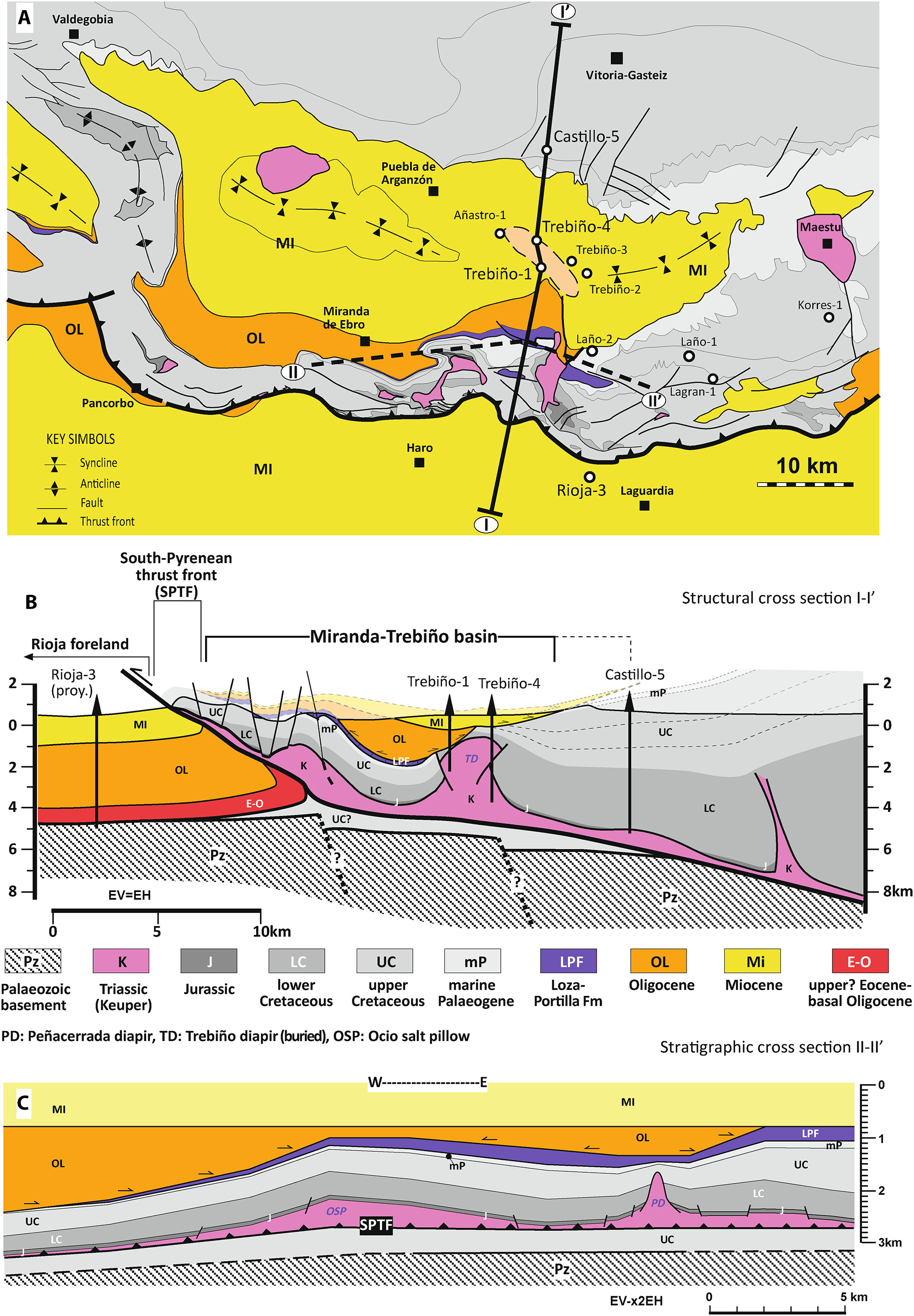 The middle-upper Eocene Loza-Portilla Formation (Western Pyrenees, North Spain): Palustrine-lacustrine carbonate-dominated sequences in a piggy-back basin under compressional tectonic stress
