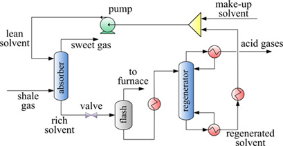 Economic Evaluation and Environmental Assessment of the Shale Gas Sweetening Process
