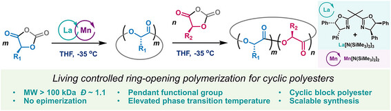 Functionalized Cyclic Poly(α-Hydroxy Acids) via Controlled Ring-Opening Polymerization of O-Carboxyanhydrides