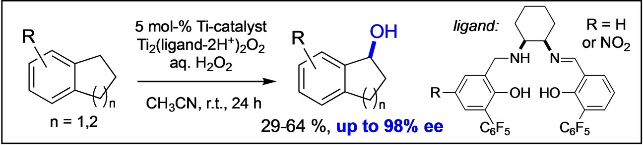 Titanium Salalen Catalyzed Enantioselective Benzylic Hydroxylation