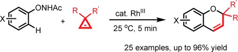 Rhodium(III)-Catalyzed Transannulation of Cyclopropenes with N-Phenoxyacetamides through C<span class='icomoon'></span>H Activation