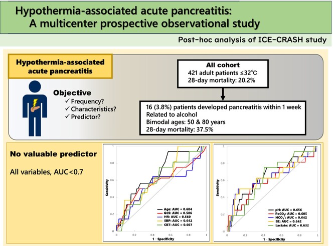 Hypothermia-associated acute pancreatitis: A multicenter prospective observational study
