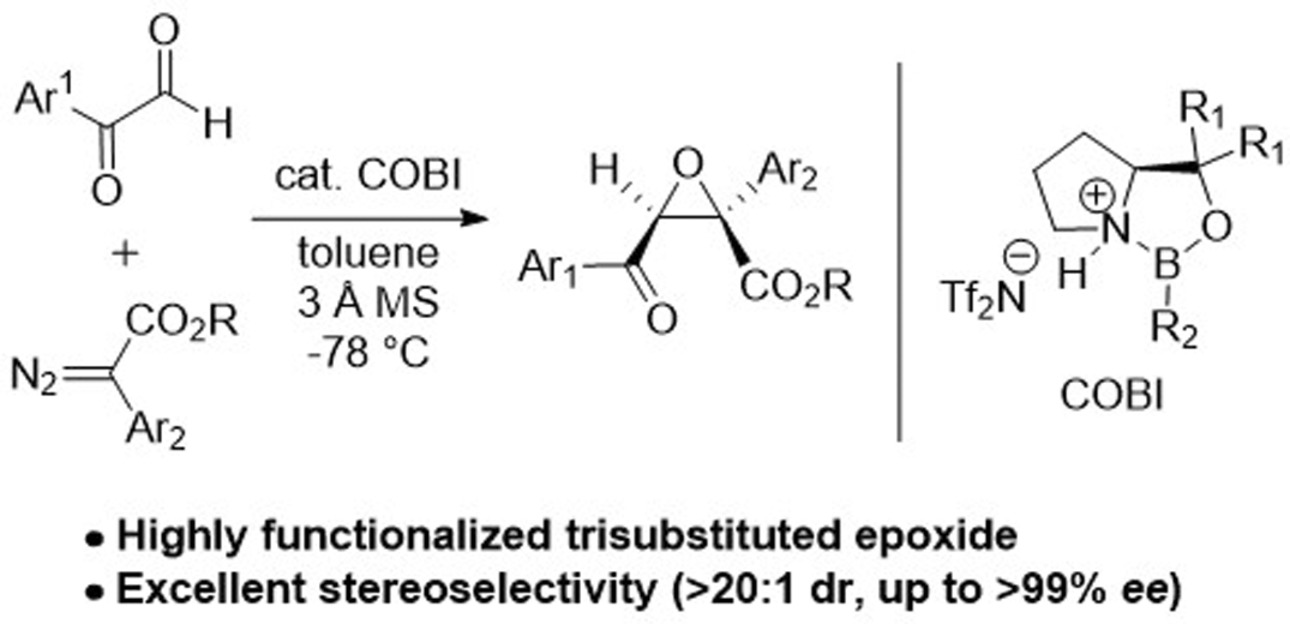 Catalytic Asymmetric Darzens-Type Epoxidation of Diazoesters: Highly Enantioselective Synthesis of Trisubstituted Epoxides