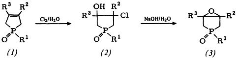 Synthesis and Structure of 3-Chloro-4-hydroxy- and 3,4-epoxyphospholane 1-Oxides