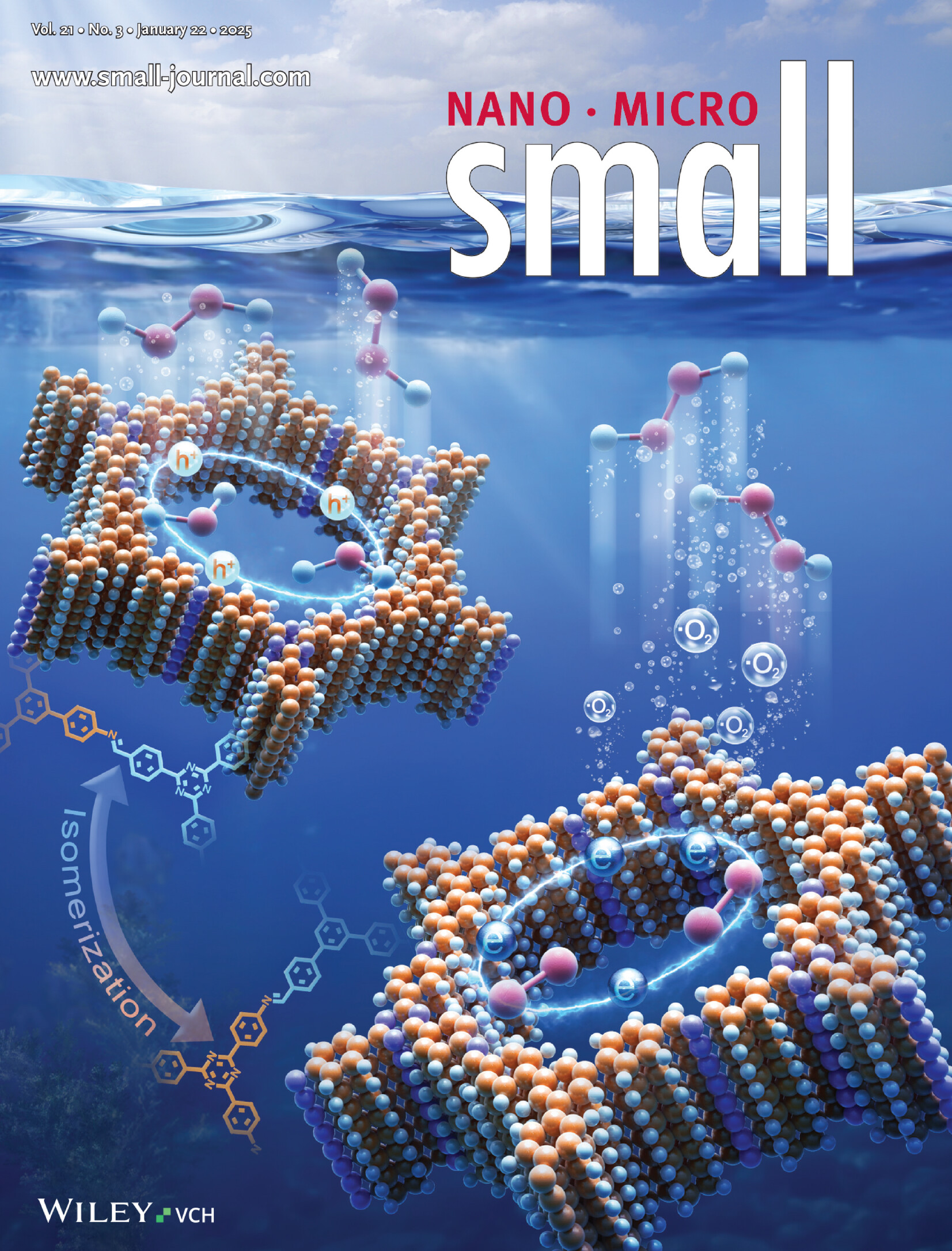 Isomerization of Covalent Organic Frameworks for Efficiently Activating Molecular Oxygen and Promoting Hydrogen Peroxide Photosynthesis (Small 3/2025) Volume 21 Issue 3, 2025