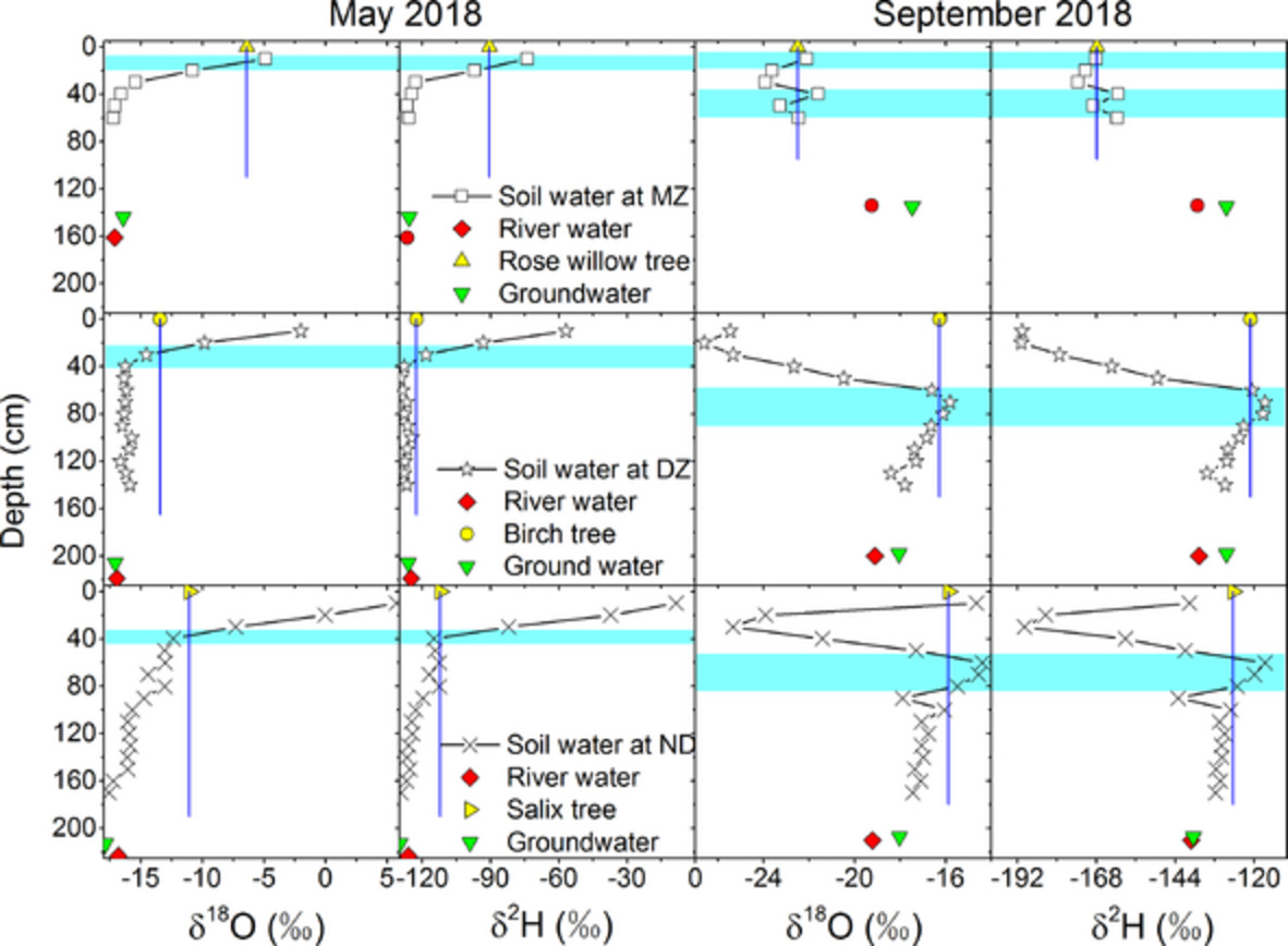 Water uptake of riparian plants in the lower Lhasa River Basin, South Tibetan Plateau using stable water isotopes