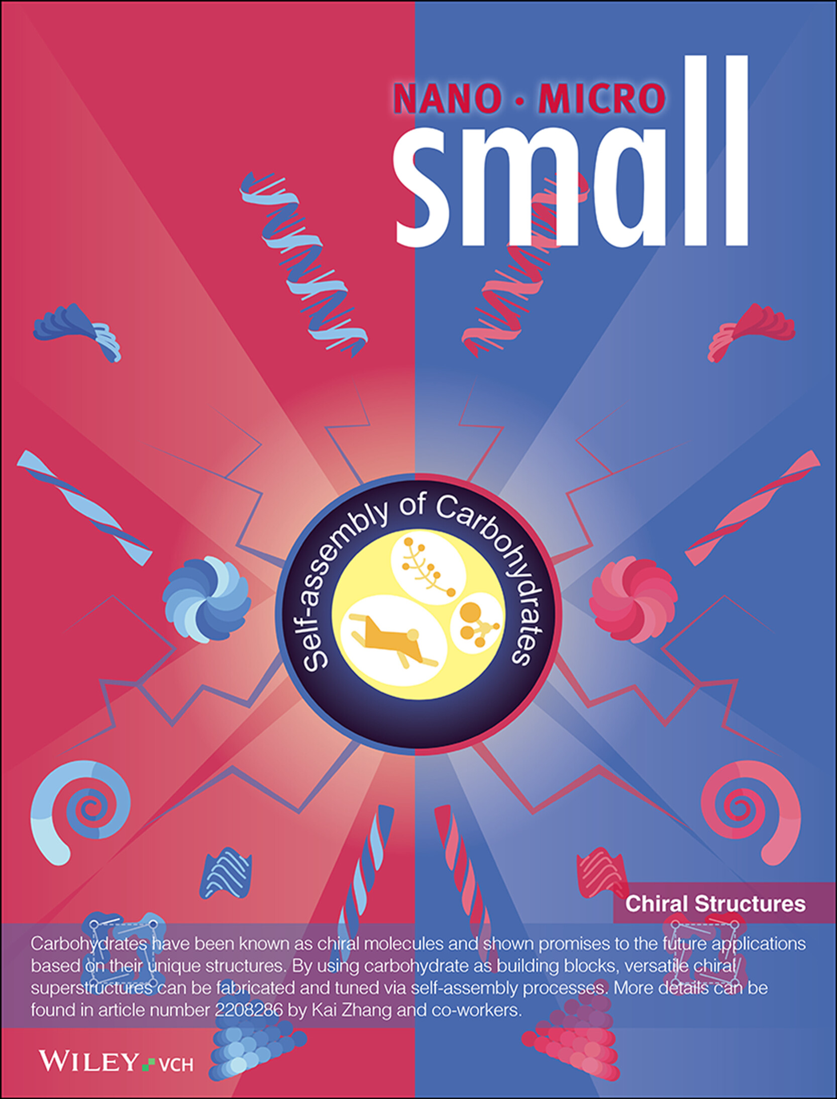 Tuning the Chiral Structures from Self-Assembled Carbohydrate Derivatives (Small 25/2023) Volume 19 Issue 25, 2023