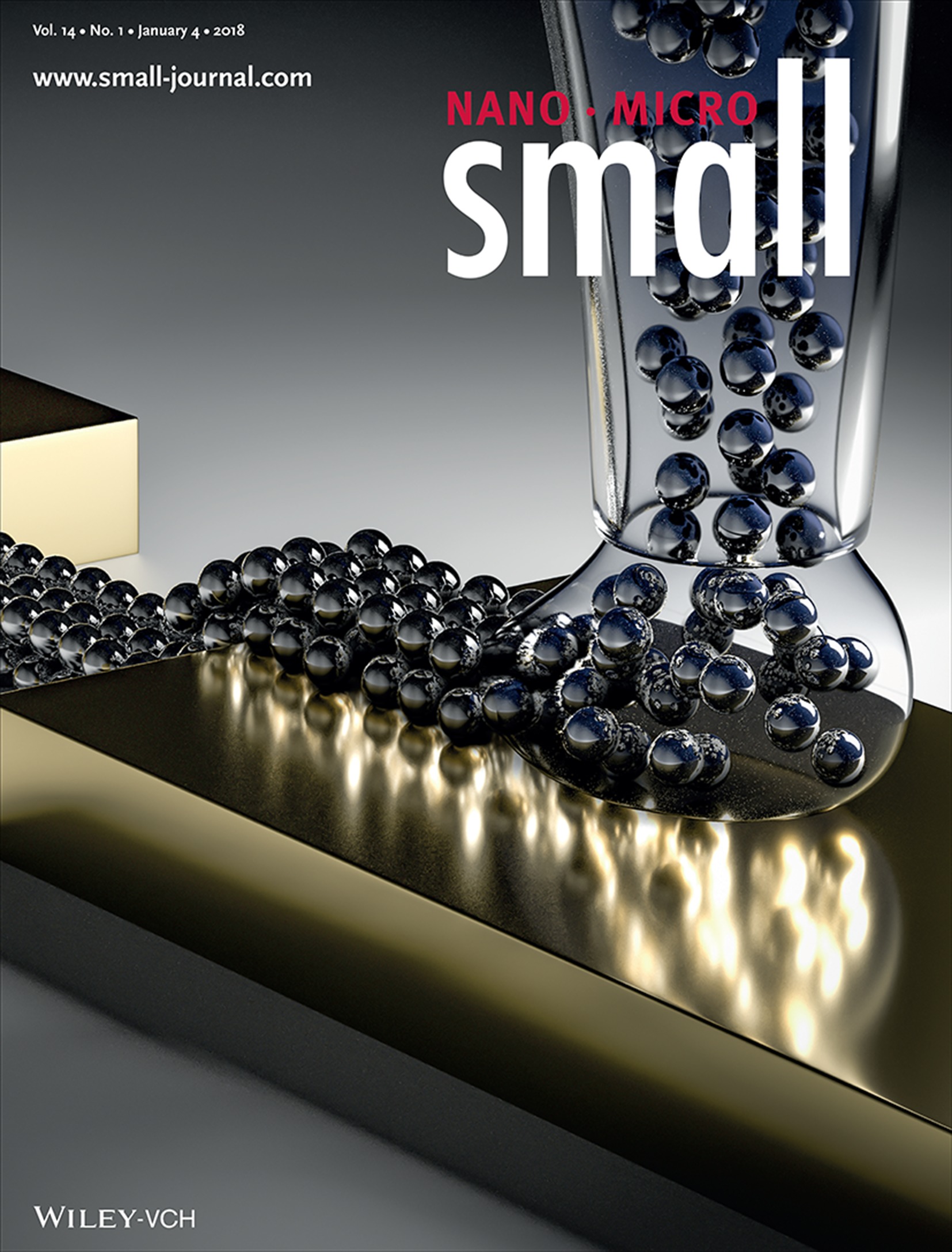 Nanochemical Printing: Micrometer to 15 nm Printing of Metallic Inks with Fountain Pen Nanolithography (Small 1/2018) Volume 14 Issue 1, 2018