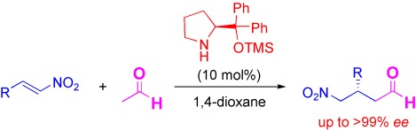 Asymmetric Michael Reaction of Acetaldehyde Catalyzed by Diphenylprolinol Silyl Ether