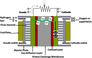 A review of bipolar plates materials and graphene coating degradation mechanism in proton exchange membrane fuel cell