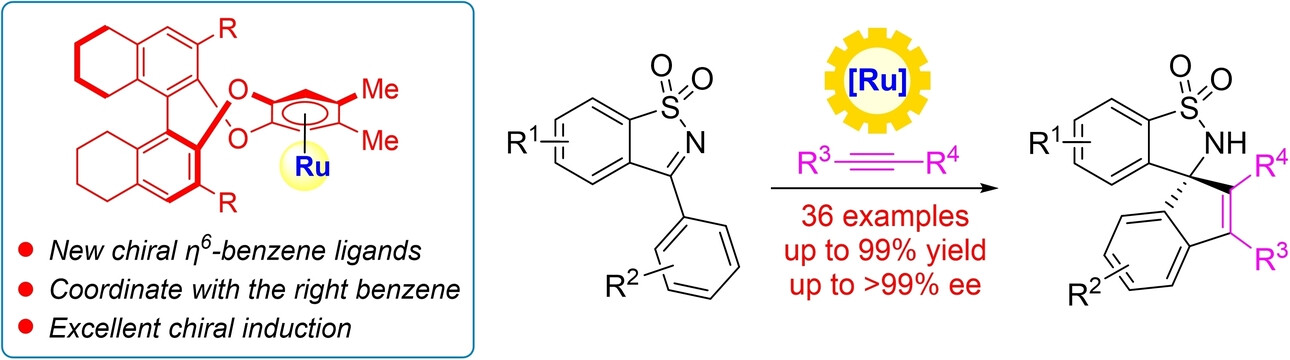 H8-BINOL-Derived Chiral η6-Benzene Ligands: New Opportunities for the Ruthenium-Catalyzed Asymmetric C−H Activation