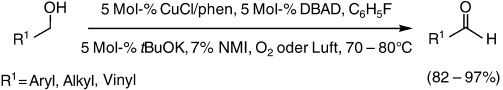 Effiziente kupferkatalysierte aerobe Oxidation primärer Alkohole