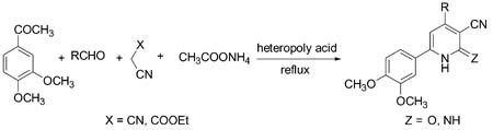 Application of Heteropolyacids as Heterogeneous and Recyclable Catalysts for One-Pot Synthesis of 3-Cyanopyridine Derivatives