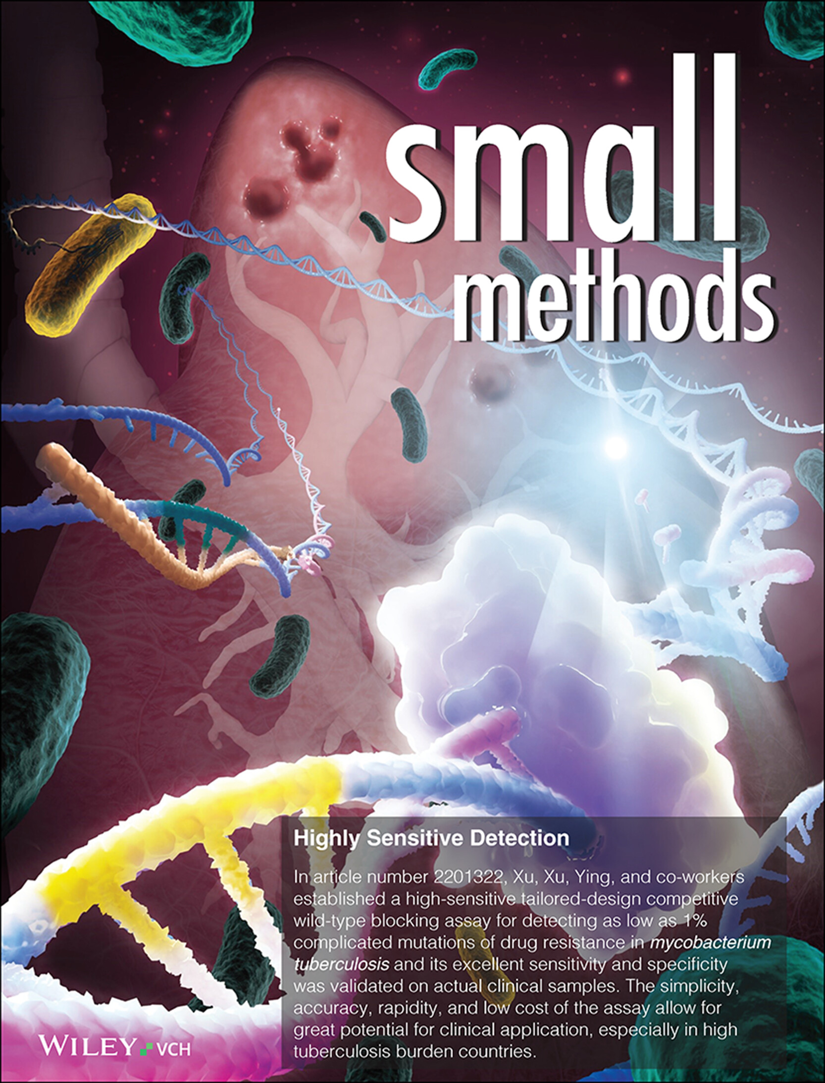Highly Sensitive Detection of Complicated Mutations of Drug Resistance in Mycobacterium tuberculosis Using a Simple, Accurate, Rapid, and Low-Cost Tailored-Design Competitive Wild-Type Blocking Assay (Small Methods 3/2023) Volume 7 Issue 3, 2023